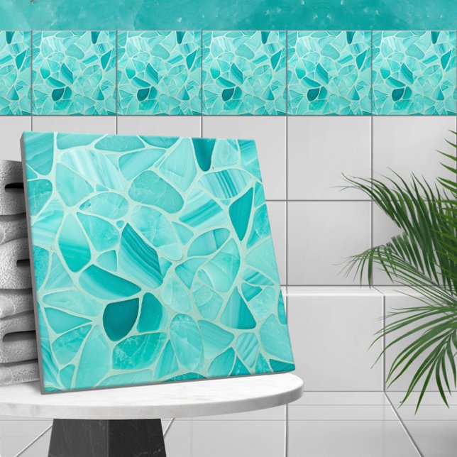 Aquamarine - cells abstract tile (Creator Uploaded)