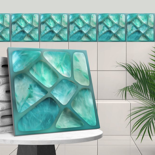 Aquamarine - cells collage tile (Creator Uploaded)