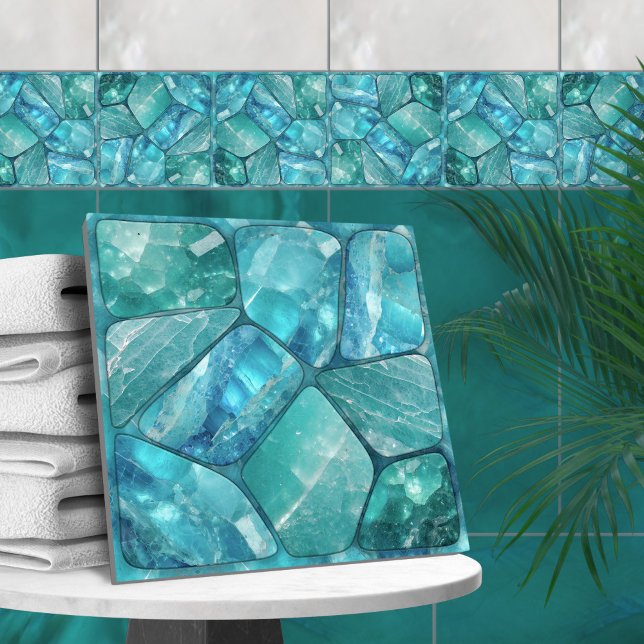 Aquamarine - cells collage tile (Creator Uploaded)