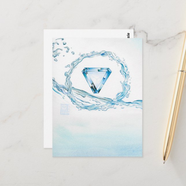Aquamarine Core Postcard (Front/Back In Situ)