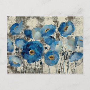 Aquamarine Floral Postcard