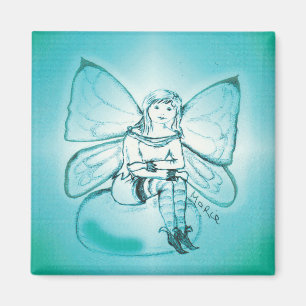 Aquamarine fridge magnet