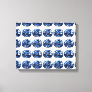 Aquamarine Gemstone, Sky Blue Canvas Print