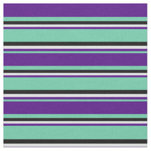 Aquamarine, Indigo, Lavender, and Black Coloured Fabric