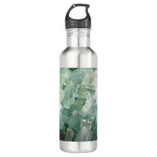 Aquamarine March Birthstone Blue Green Crystals 710 Ml Water Bottle