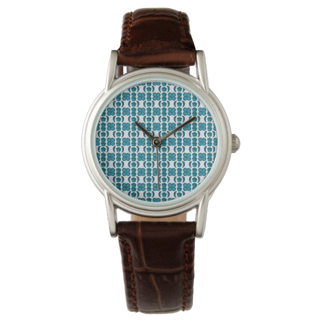 Aquamarine Motif Watch (Front)