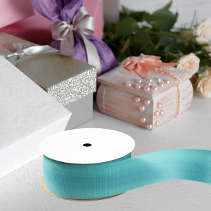 Aquamarine ocean sea water grosgrain ribbon