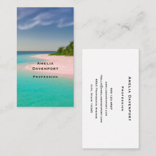 Aquamarine Ocean Tropical Beach Scenic Business Card