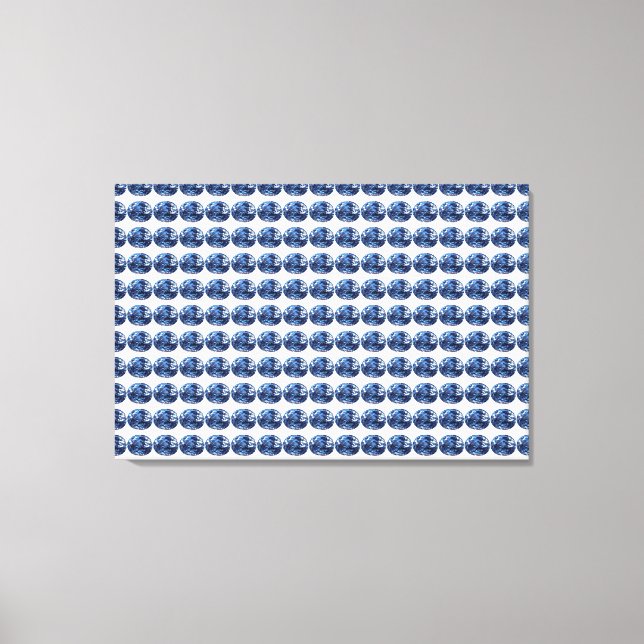 Aquamarine Pattern Canvas Print (Front)
