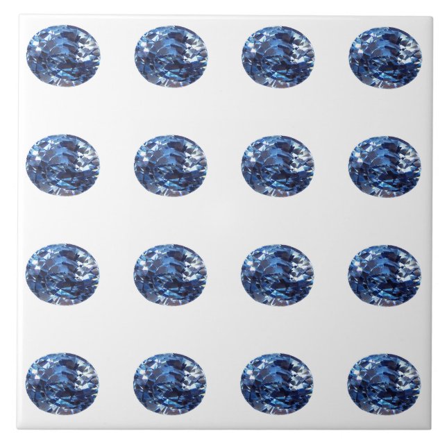 Aquamarine Pattern Tile (Front)