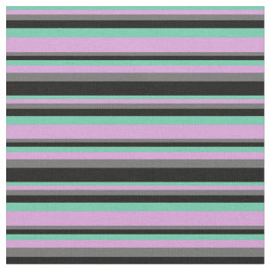 Aquamarine, Plum, Dim Grey, and Black Coloured Fabric