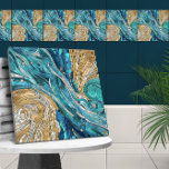Aquamarine River Abstract Mosaic Art Tile<br><div class="desc">Aquamarine River Abstract Mosaic Art</div>