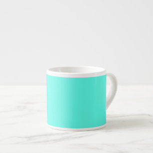 Aquamarine (solid colour) espresso cup