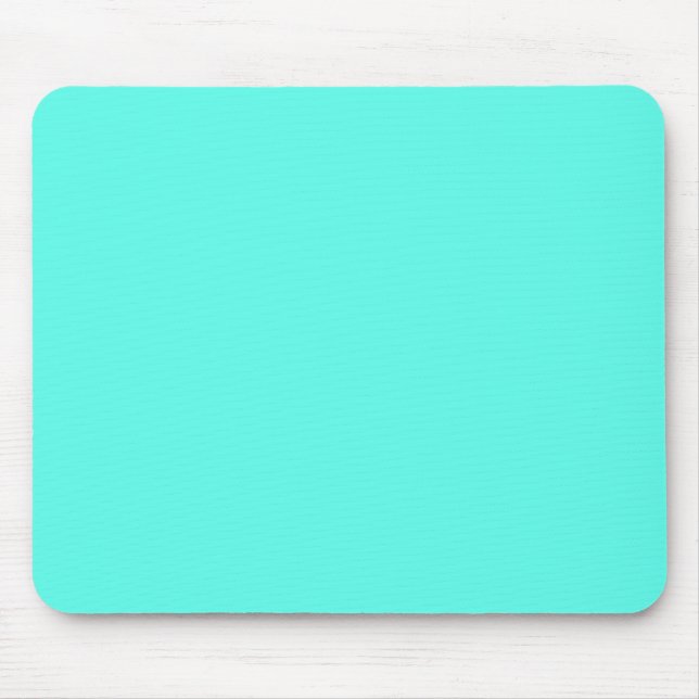 Aquamarine   (solid colour)  mouse pad (Front)
