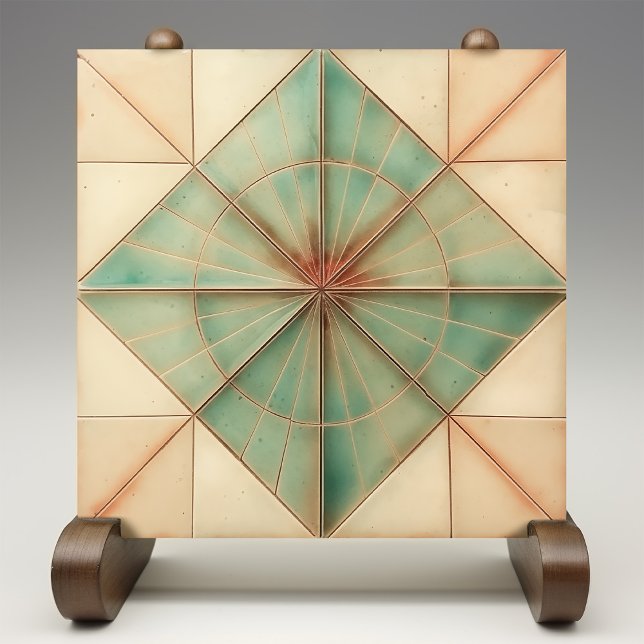 Aquamarine Starburst Earthy Copper Tile (Creator Uploaded)