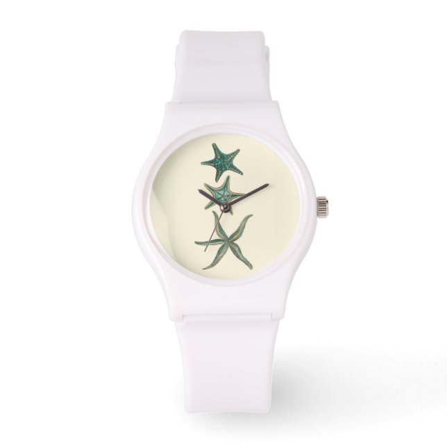 Aquamarine Triple Starfish Watch (Front)