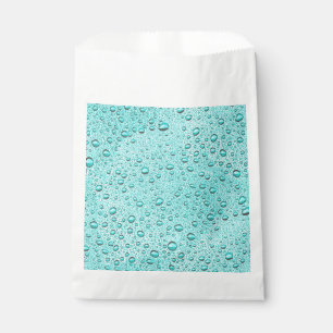 Aquamarine water droplets favour bags