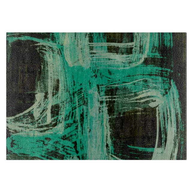 Aquamarine Windows I Cutting Board (Front)