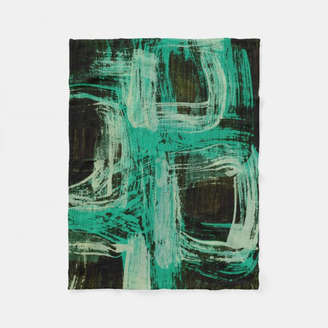 Aquamarine Windows I Fleece Blanket (Front)