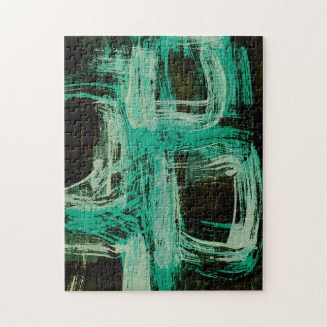 Aquamarine Windows I Jigsaw Puzzle (Vertical)