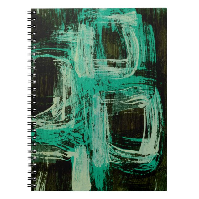 Aquamarine Windows I Spiral Notebook (Front)