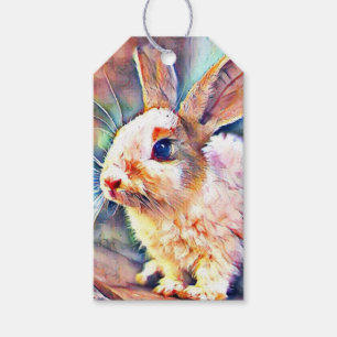aquarell bunny gift tags