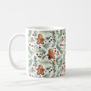 Aquarell Christmas Pattern Lebkuchen Kaffeetasse Coffee Mug