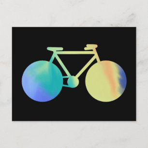 aquarella bicycle postcard