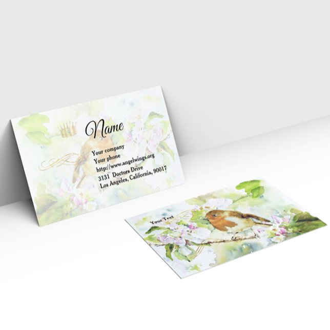Aquarelle Bird Business Card (Creator Uploaded)