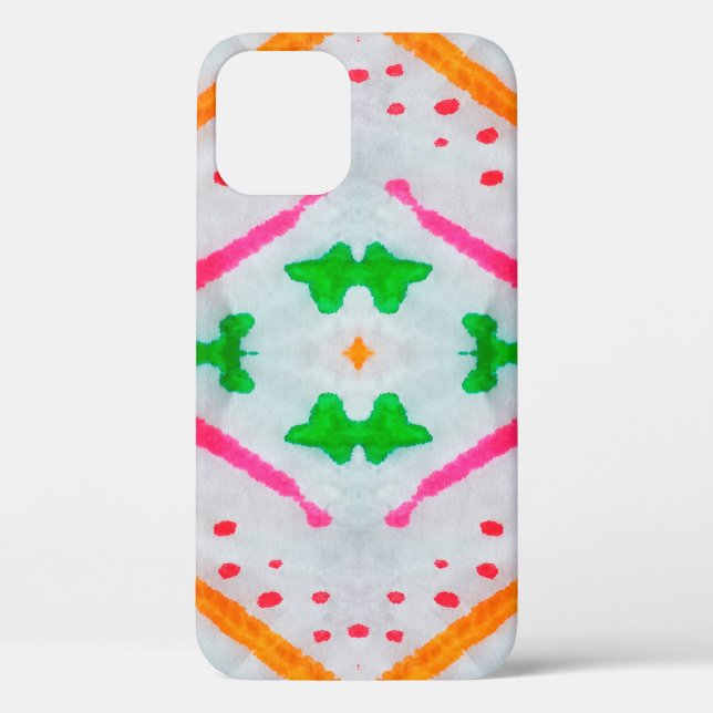 Aquarelle Boho Decor. Boho Blue Pillow. Aquarelle  Case-Mate iPhone Case (Back)