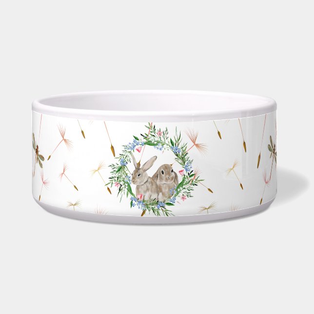 Aquarelle Bunnies  Bowl (Front)