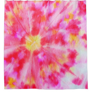 Aquarelle Creative Tone. Brush Gold. Ginger Tie Dy Shower Curtain