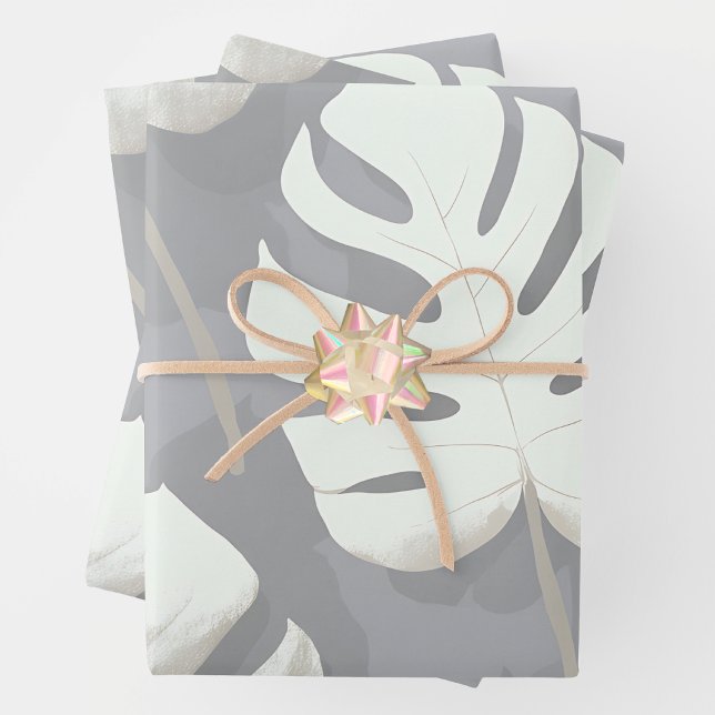 Aquarelle Monstera Wrapping Paper Sheet (Creator Uploaded)