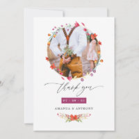 Aquarelle Wildflower Photo Wedding Photo
