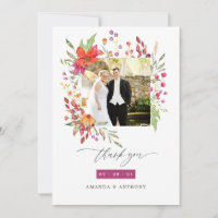 Aquarelle Wildflower Wedding Photo