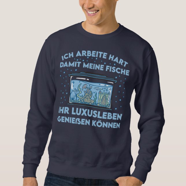 Aquarian aquarium ornamental fish gift  sweatshirt (Front)