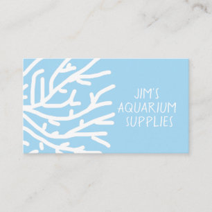 Aquarium and pet fish supplies business card