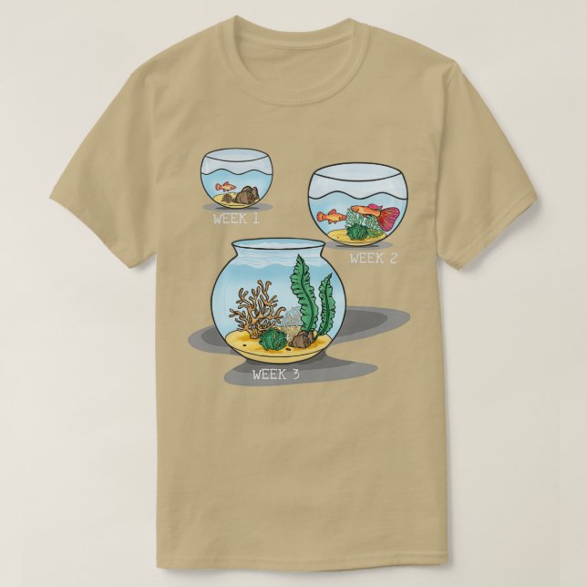 Aquarium Aquaristik Fische Liebhaber Geschenkidee T-Shirt (Design Front)