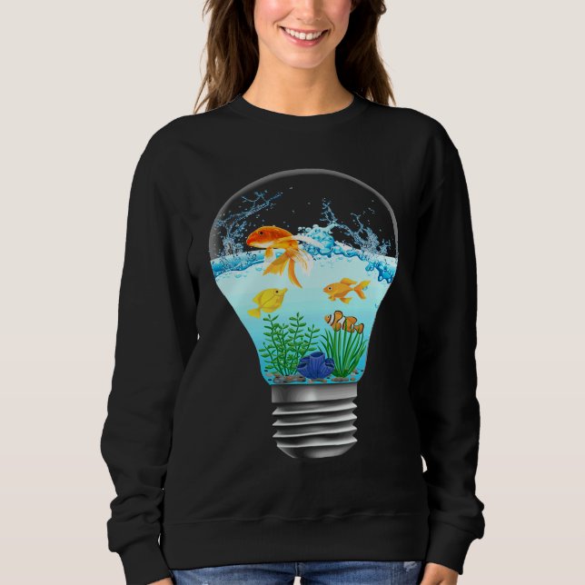 Aquarium aquarium in a light bulb sweatshirt (Front)