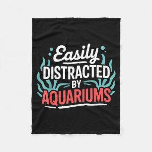 Aquarium Art For Men Women Fish Keeper Coral Fiank Fleece Blanket