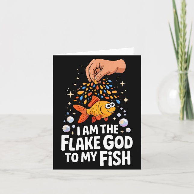 Aquarium Art For Men Women Fish Lover Fiank Enthus Card (Front)