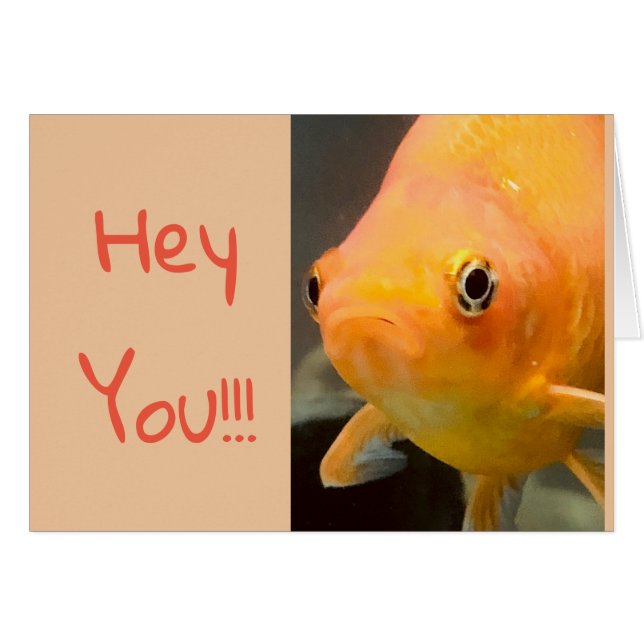 Aquarium cute card (Front Horizontal)