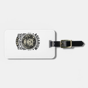 Aquarium Deep Sea Cat Funny Cat Graphic - Aquarium Luggage Tag