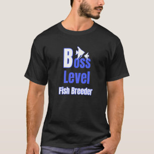 Aquarium Fish Boss Level Breeder Angelfish Fish Ta T-Shirt