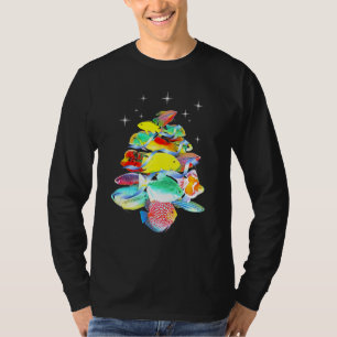 Aquarium Fish Christmas Tree Cichlids Gouramis Flo T-Shirt