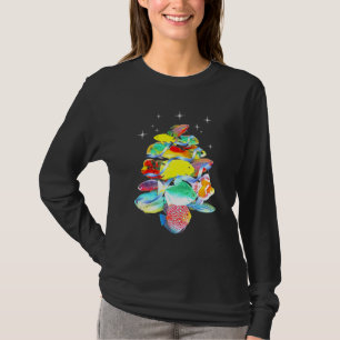 Aquarium Fish Christmas Tree Cichlids Gouramis Flo T-Shirt