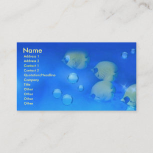 Aquarium Fishes Business Card