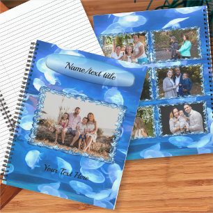 Aquarium Jellyfish Photo Collage 0925 Notebook