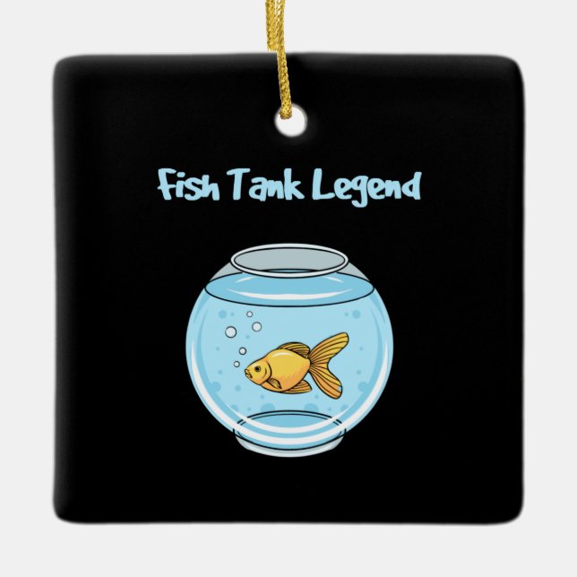 Aquarium Keeper - Fish Tank Legend  Ceramic Ornament (Front)
