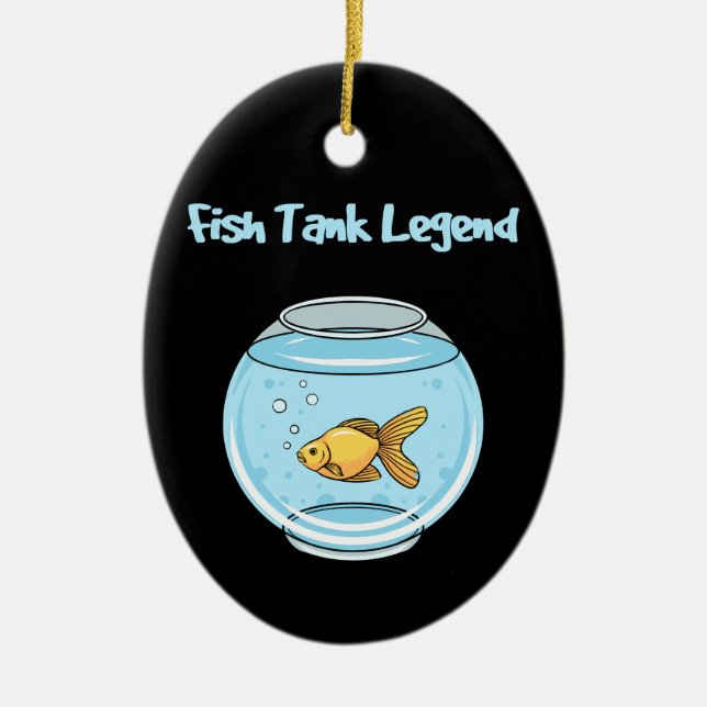 Aquarium Keeper - Fish Tank Legend  Ceramic Tree Decoration (Front)